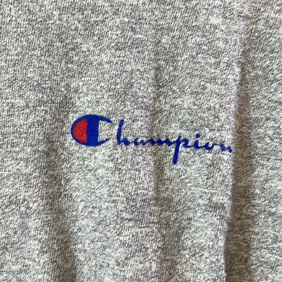 Champion Vintage T Shirt 1980's Cotton Rayon Single Stitch Heather - Picture 4 of 7